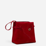 Mini Tote du Jour Red Suede