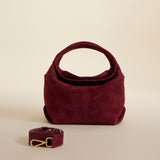 Mini Gala Suede Burgundy 