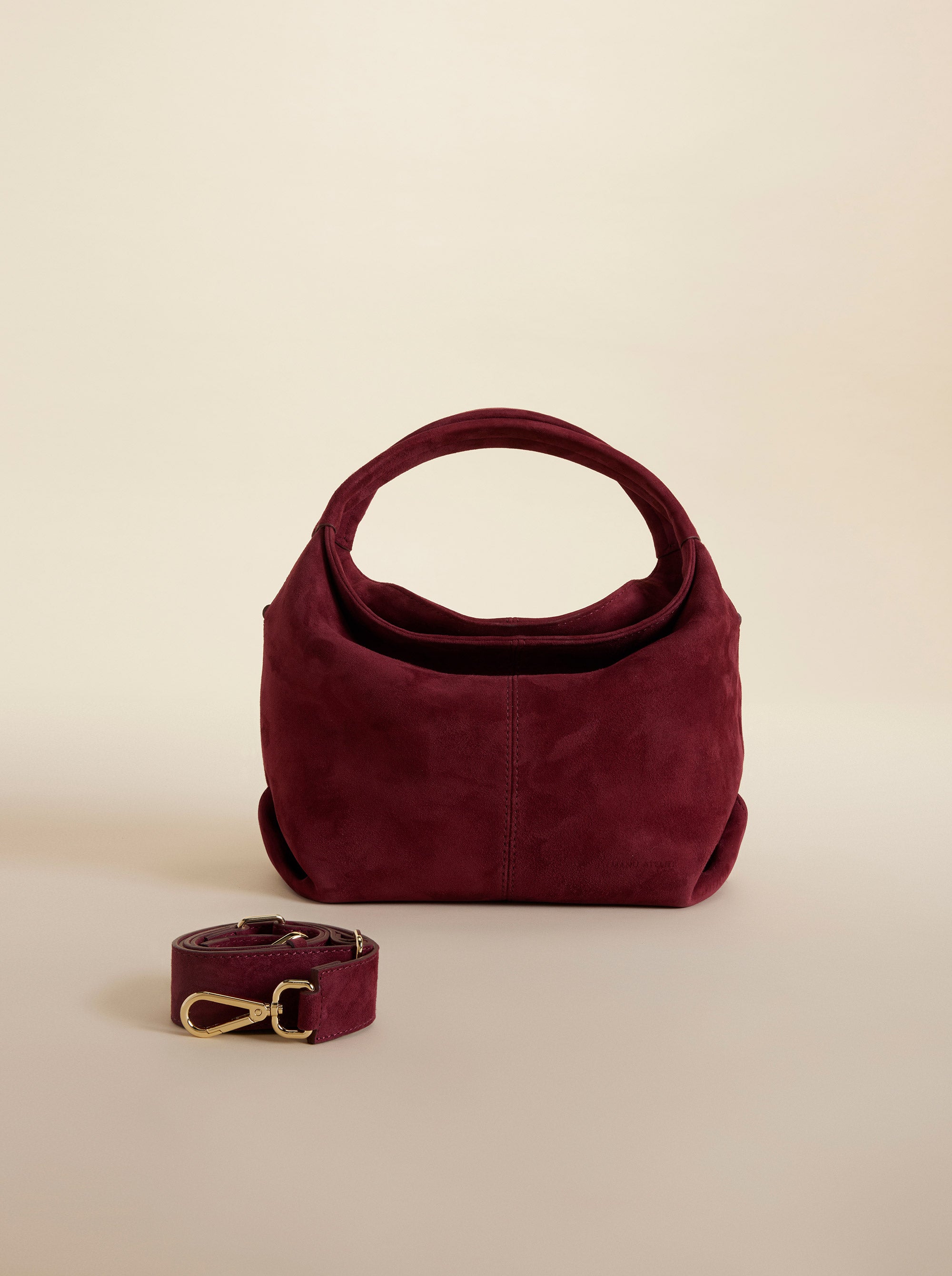 Mini Gala Suede Burgundy 
