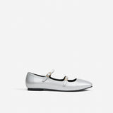 Manu Ballet Flats With Double Belt Magic Soft Side