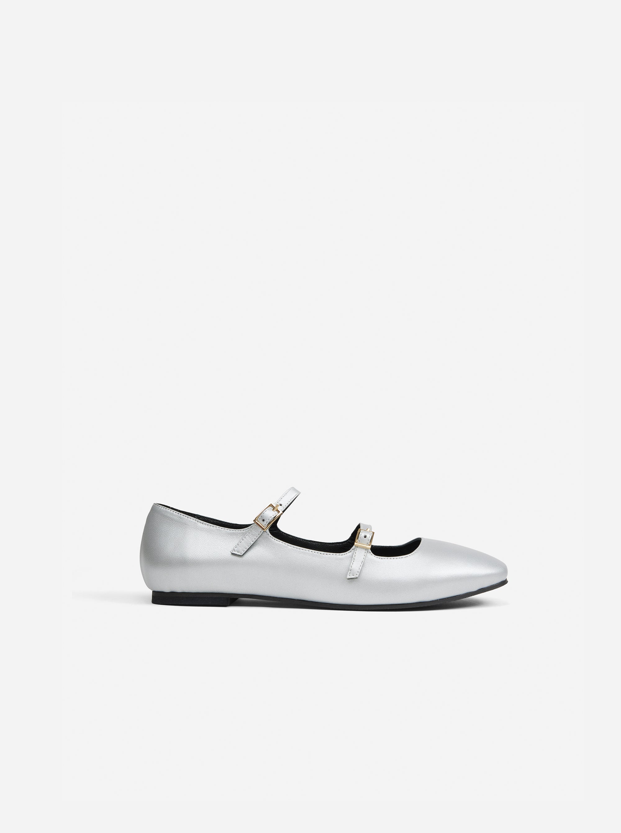 Manu Ballet Flats With Double Belt Magic Soft Side