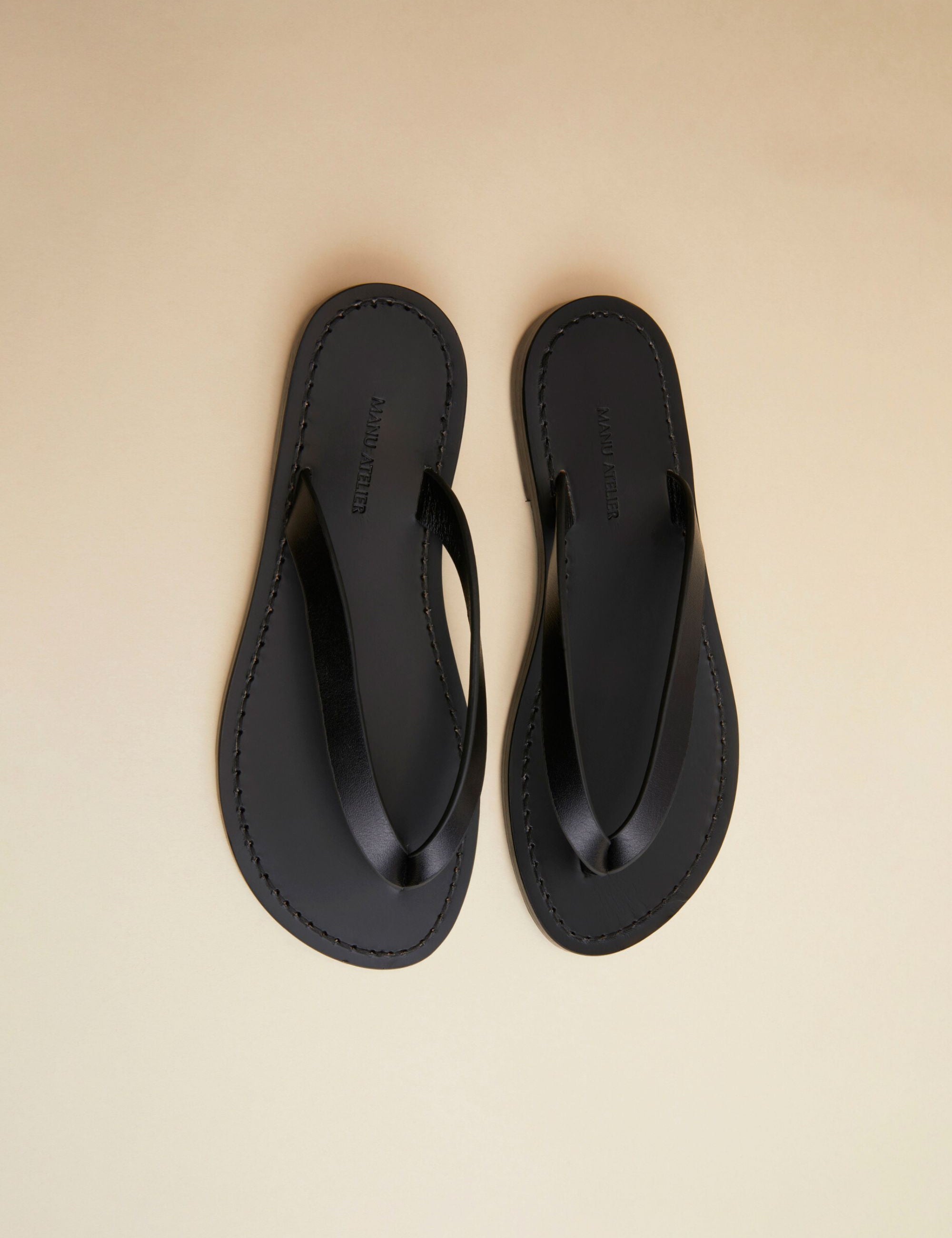 Manu Flip-Flops Black Soft