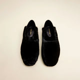 Manu Ballet Flats Black Shearling front