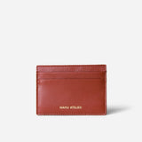 Manu Cardholder Redbole Gold Embossed Soft Front