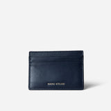 Manu Cardholder Navy Gold Embossed Soft Front
