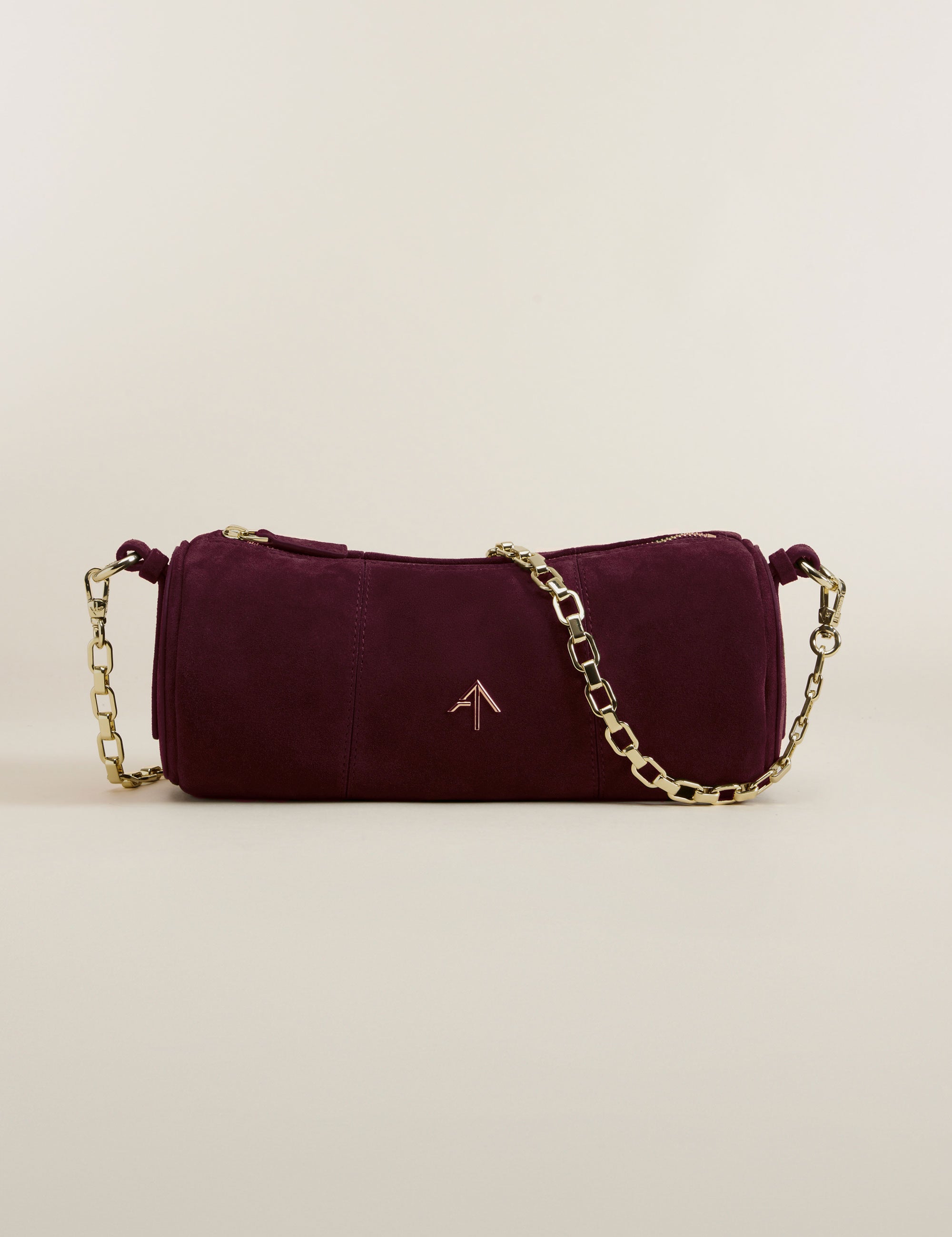Cylinder Merlot Suede Front