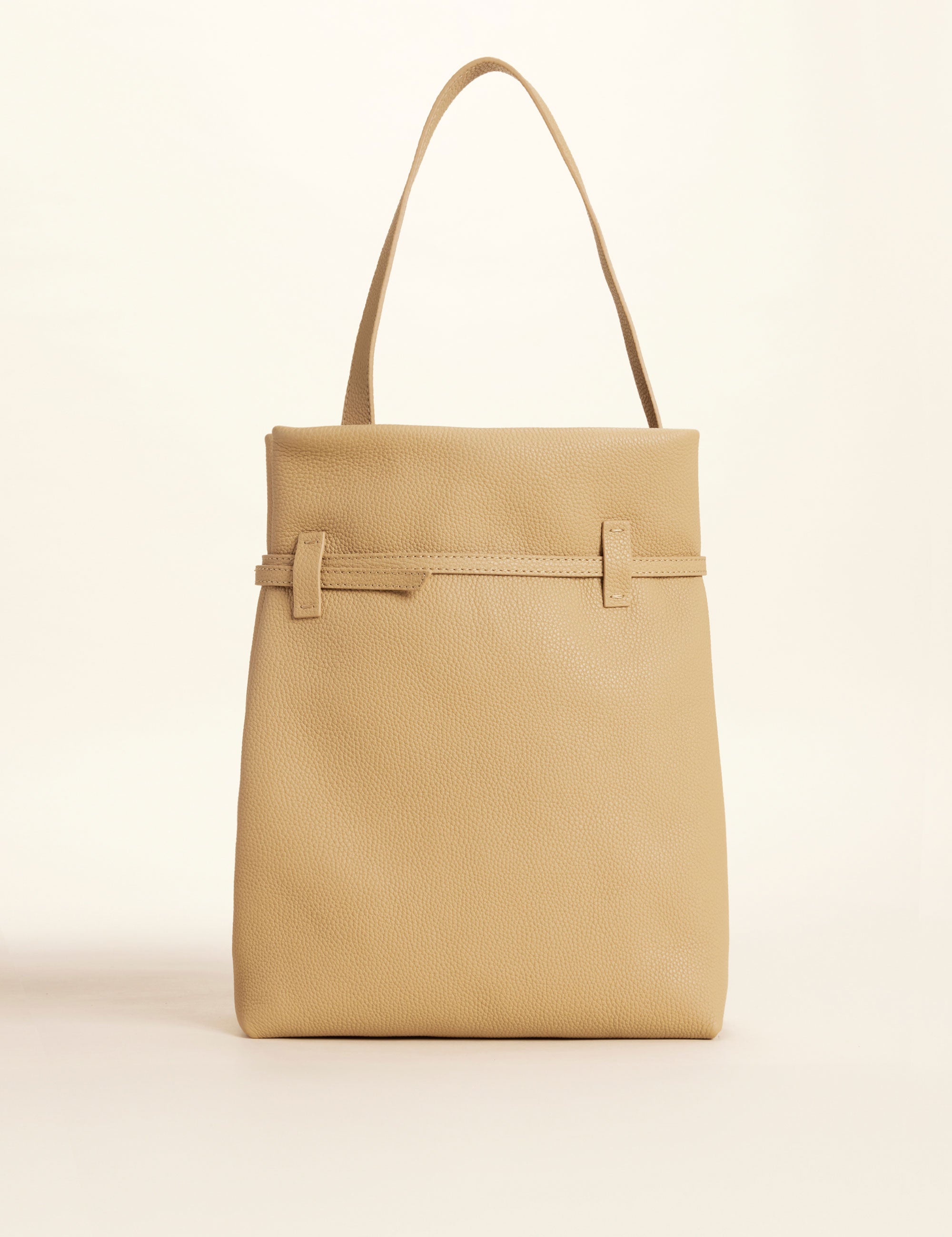 Tote du Jour Biscuit Calf Skin Leather Back