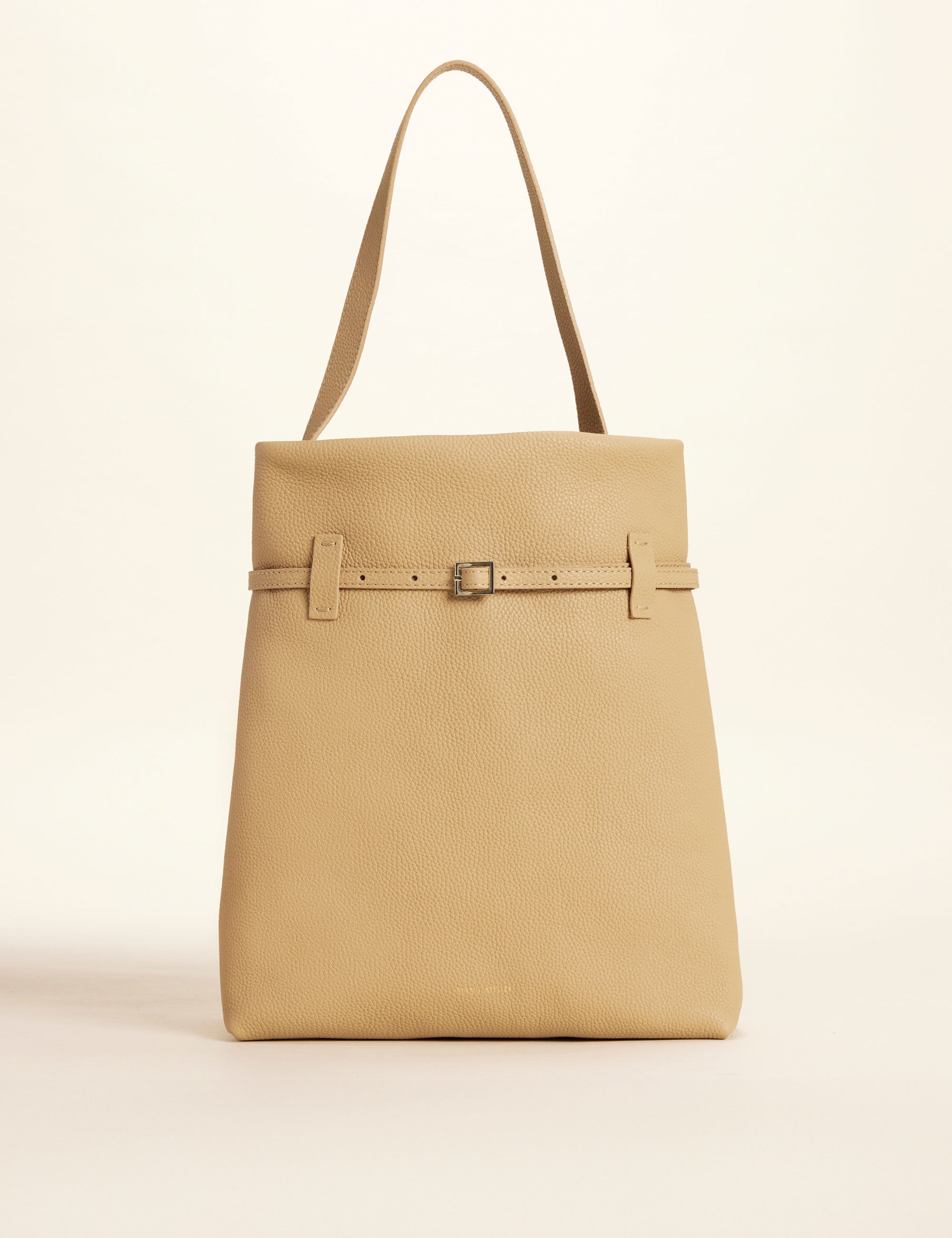 Tote du Jour Biscuit Calf Skin Leather Front