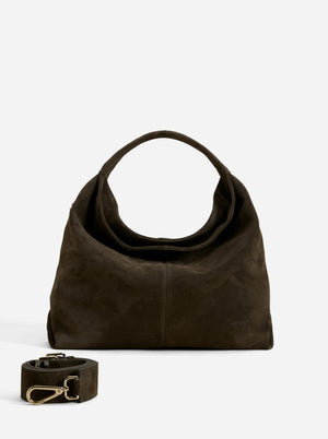 Gala Tobacco Green Suede