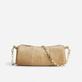Cylinder Cachemire Suede Butter Yellow Bag Front