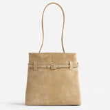 Mini Tote du Jour Cachemire Suede Butter Yellow Bag Front
