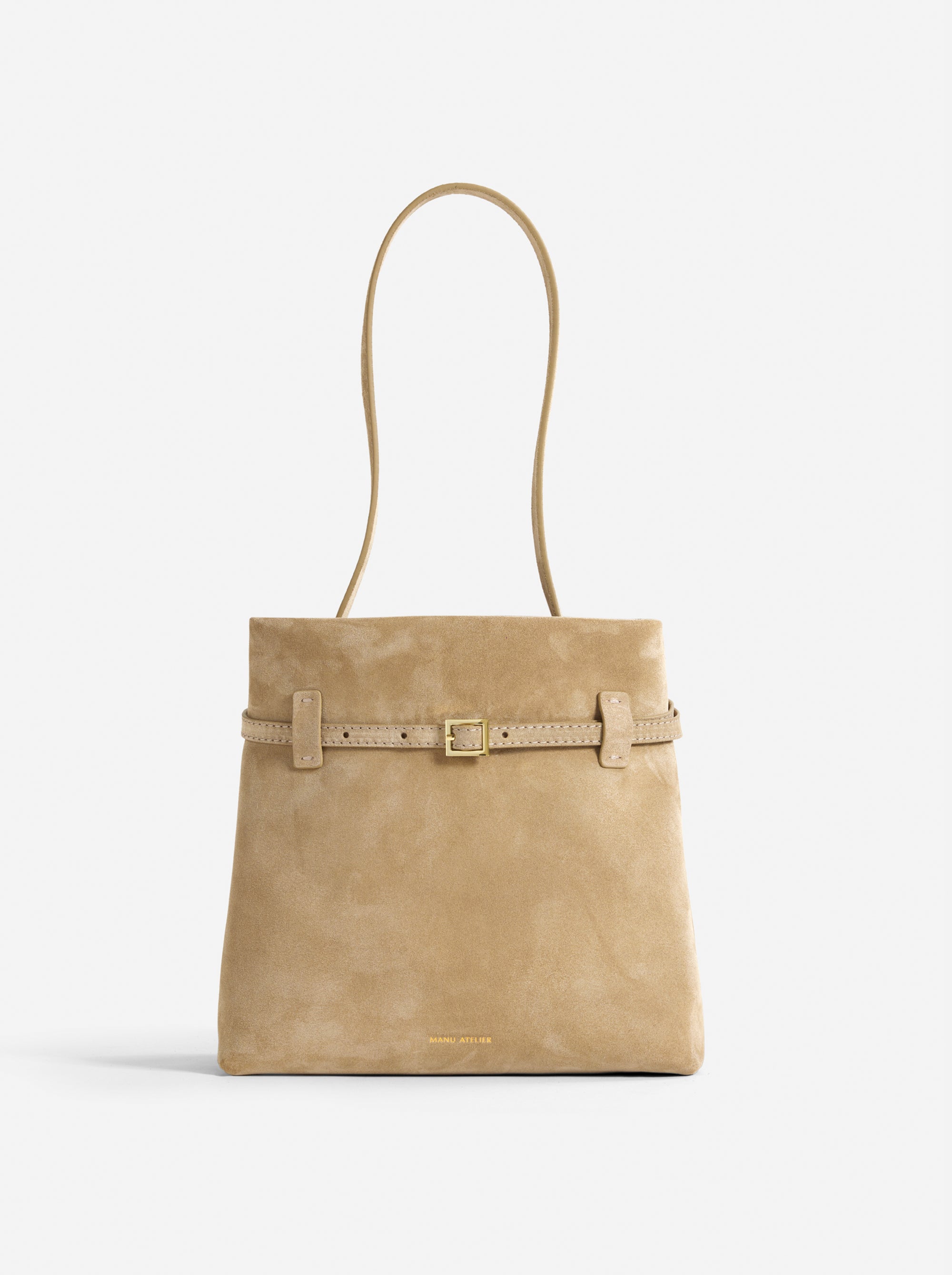 Mini Tote du Jour Cachemire Suede Butter Yellow Bag Front