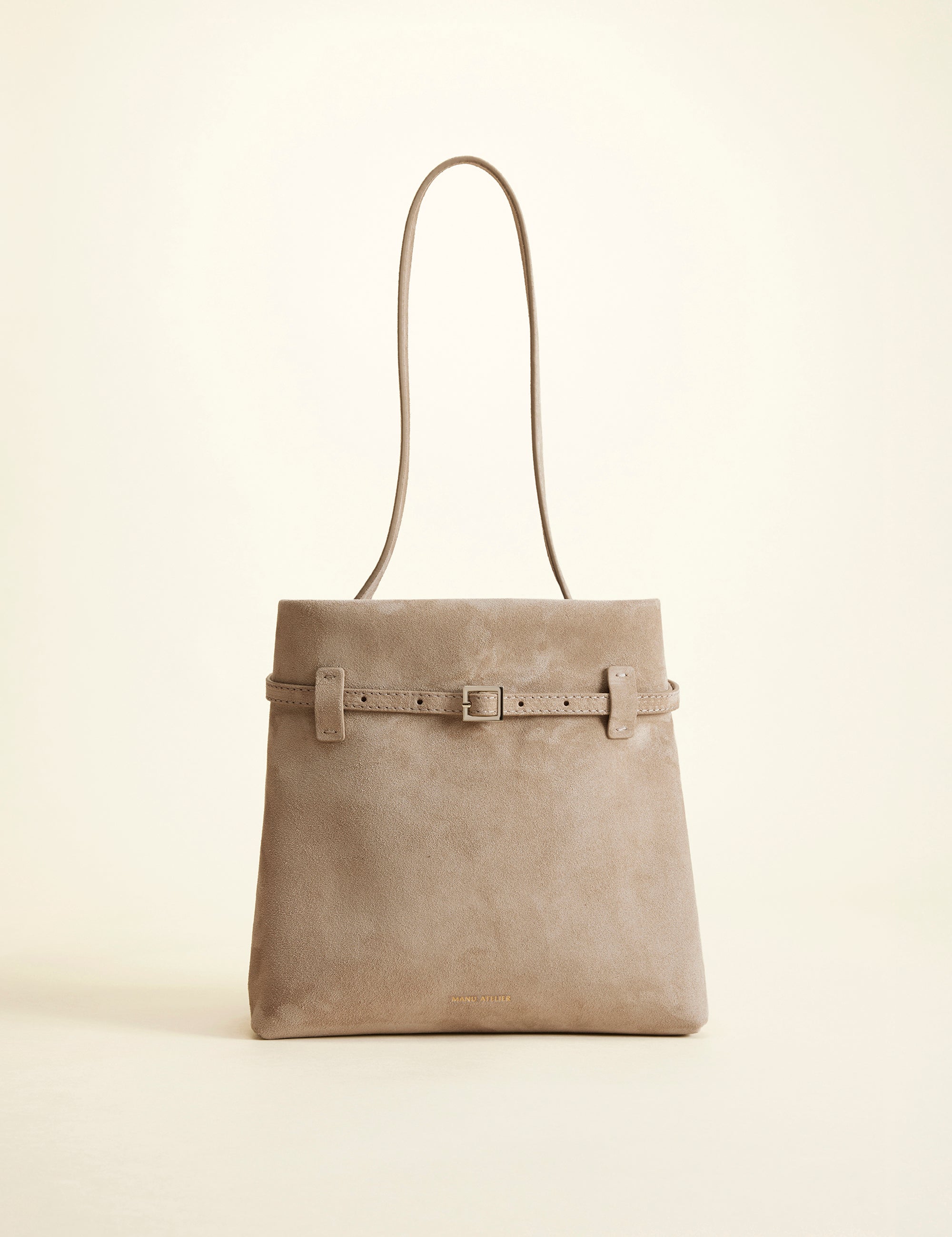 Mini Tote du Jour Linen Suede Front