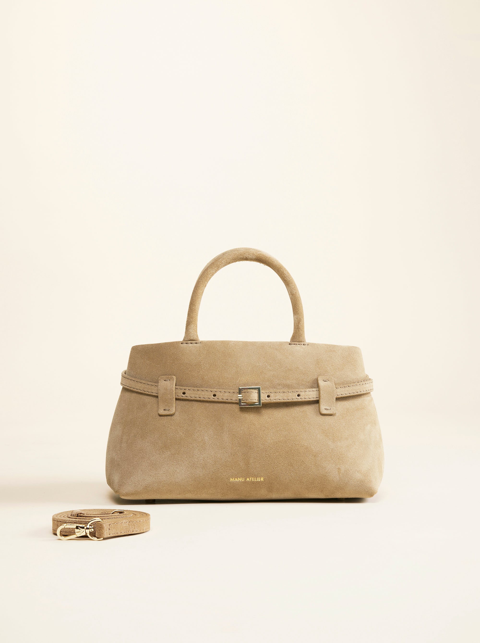 Le Cambon 25 Cachemiere Suede Butter Yellow Bag Front