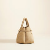 Le Cambon 25 Cachemiere Suede Butter Yellow Bag Side