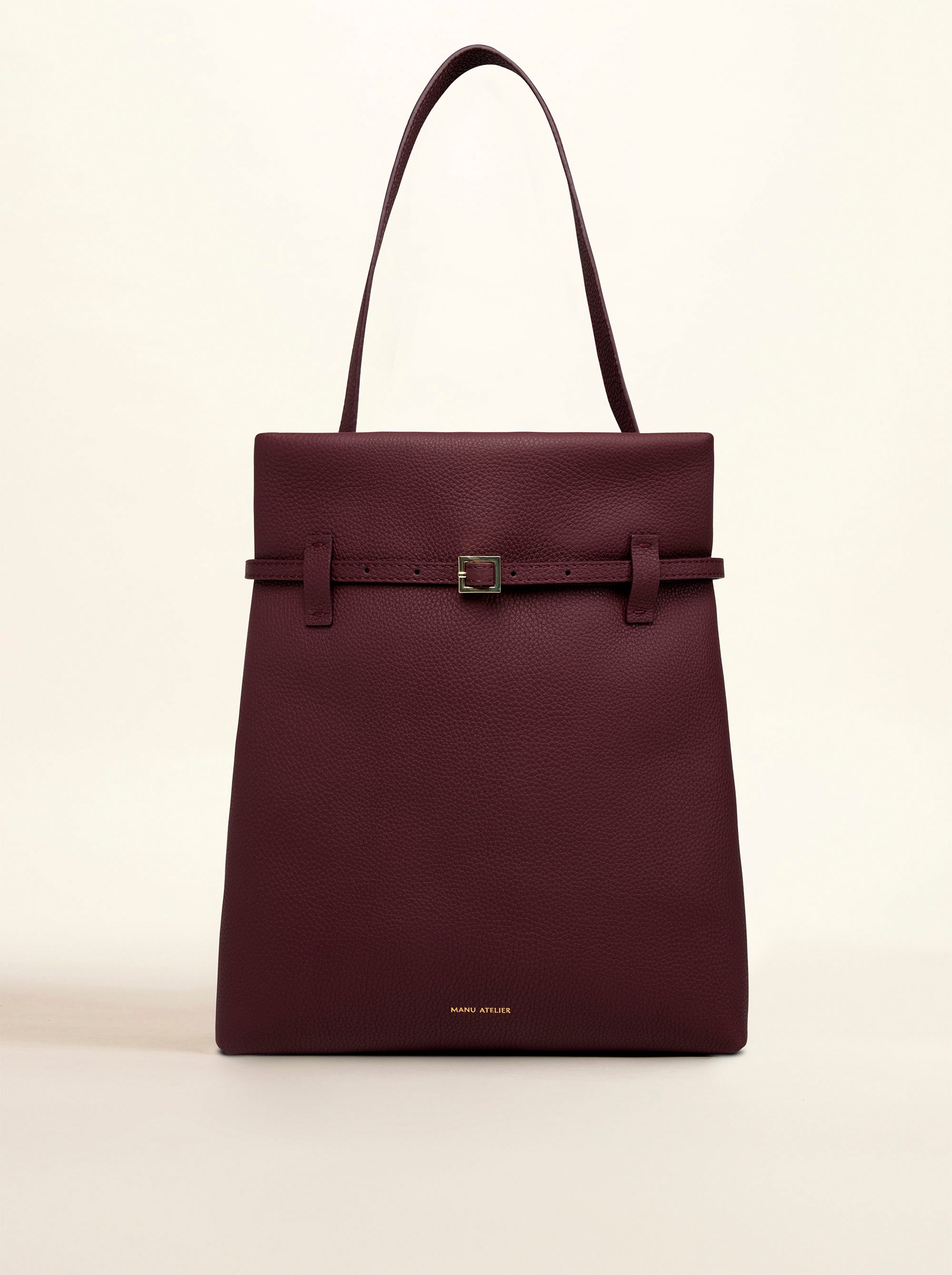 Tote du Jour Burgundy Front