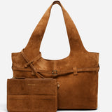 Cambon Cabas Camel Suede Inside 2