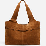 Cambon Cabas Camel Suede Back