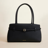 Le Cambon East West Black Calf Skin Front