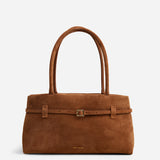 Le Cambon East West Camel Suede Front