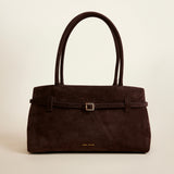 Le Cambon East West Deep Brown Suede Front