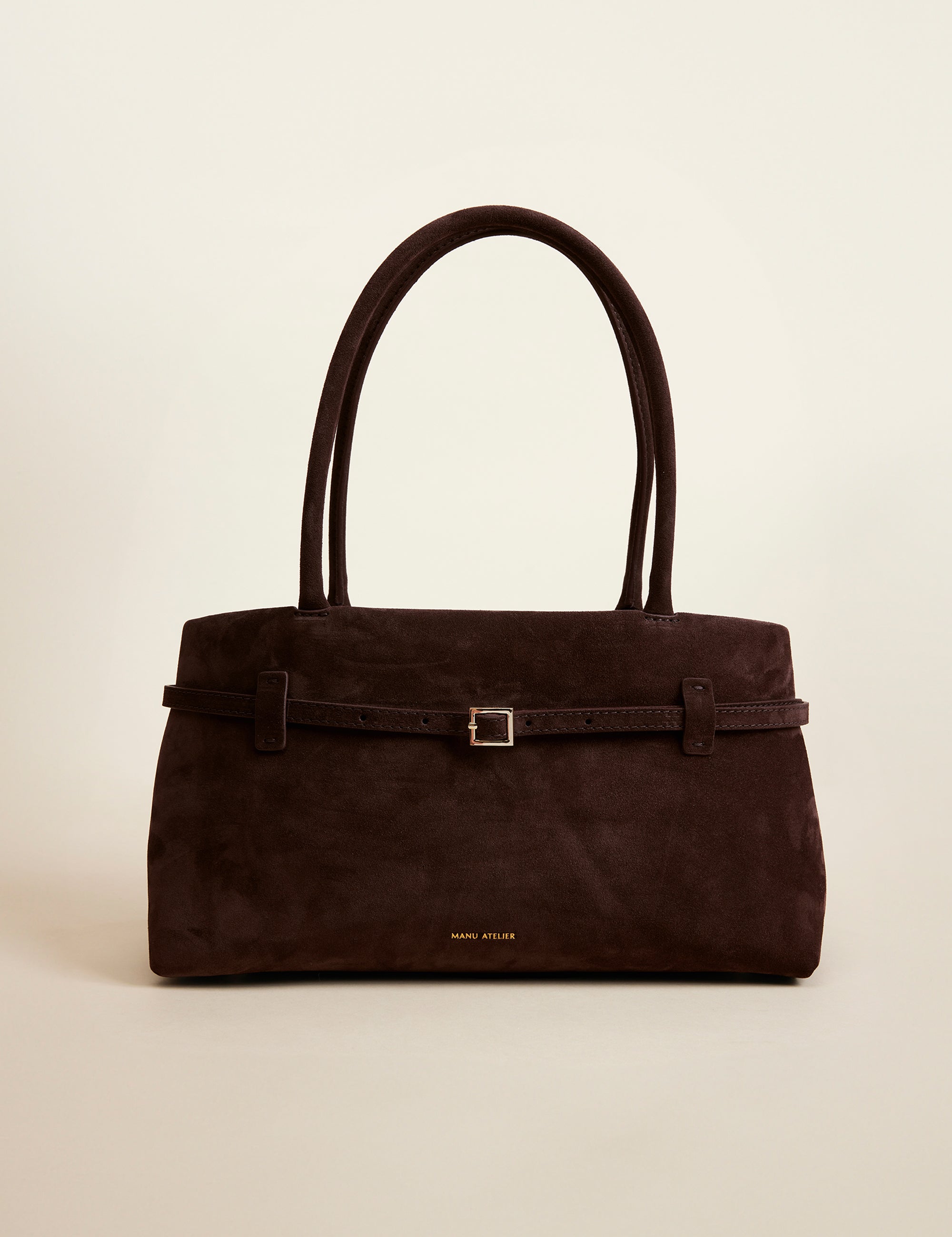 Le Cambon East West Deep Brown Suede Front