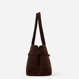 Le Cambon East West Deep Brown Suede Side