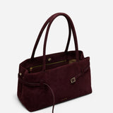 Le Cambon East West Merlot Suede