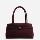 Le Cambon East West Merlot Suede Front