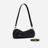 Mini Cylinder Perforated Black Soft