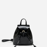 Mini Backpack Black Croc