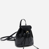Mini Backpack Black Croc