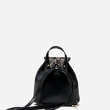 Mini Backpack Snake Embossed & Black Soft
