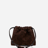 Romy Pouch Perforated Deep Brown