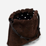 Romy Pouch Perforated Deep Brown