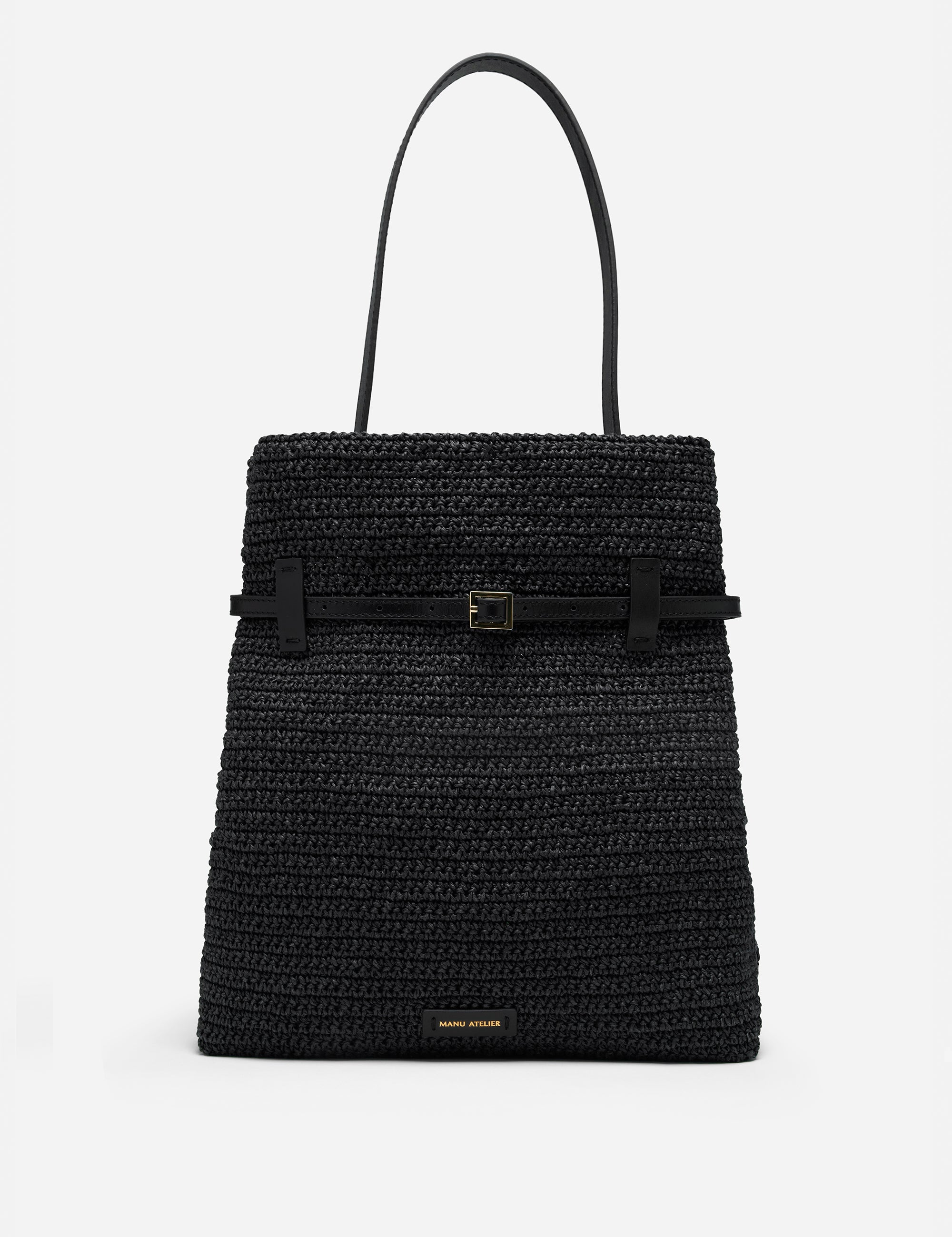 TOTE DU JOUR BLACK CROCHET 