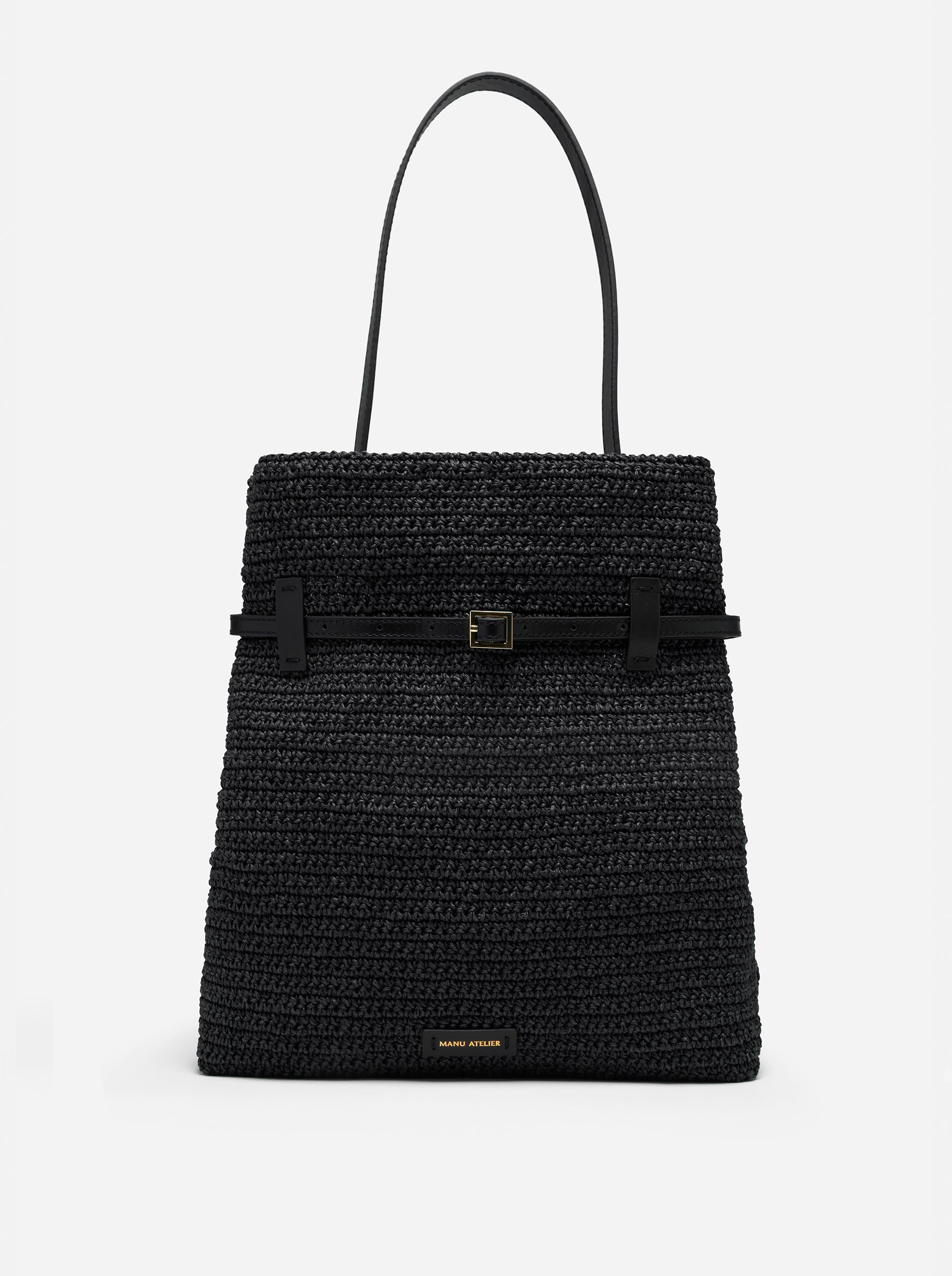 TOTE DU JOUR BLACK CROCHET 