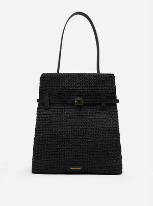 Tote du Jour Black Crochet