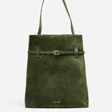 Tote du Jour Velvet Green Suede