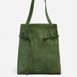 Tote du Jour Velvet Green Suede