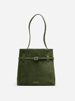 Mini Tote du Jour Velvet Green Suede