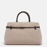 Le Cambon 40 Beige Canvas & Bitter Brown