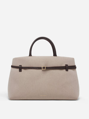 Le Cambon 40 Beige Canvas & Bitter Brown