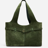 Cambon Cabas Velvet Green Suede