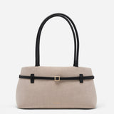 Le Cambon East West Beige Canvas & Black Soft