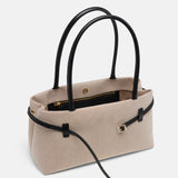 Le Cambon East West Beige Canvas & Black Soft