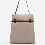 Tote du Jour Beige Canvas & Bitter Brown Soft