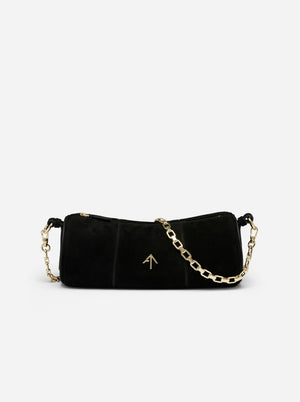 Cylinder Black Suede