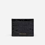 Manu Cardholder Black Croc