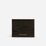 Manu Cardholder Deep Brown Croc